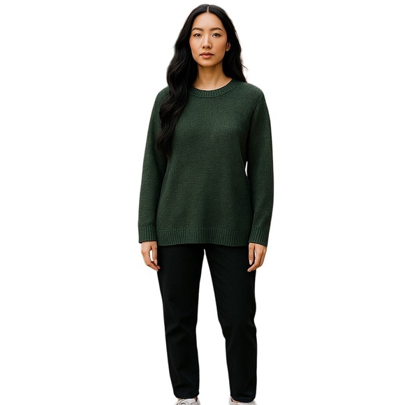 Dries Van Noten Italian Yarn Linen Blend Jumper Sweater in Green M
